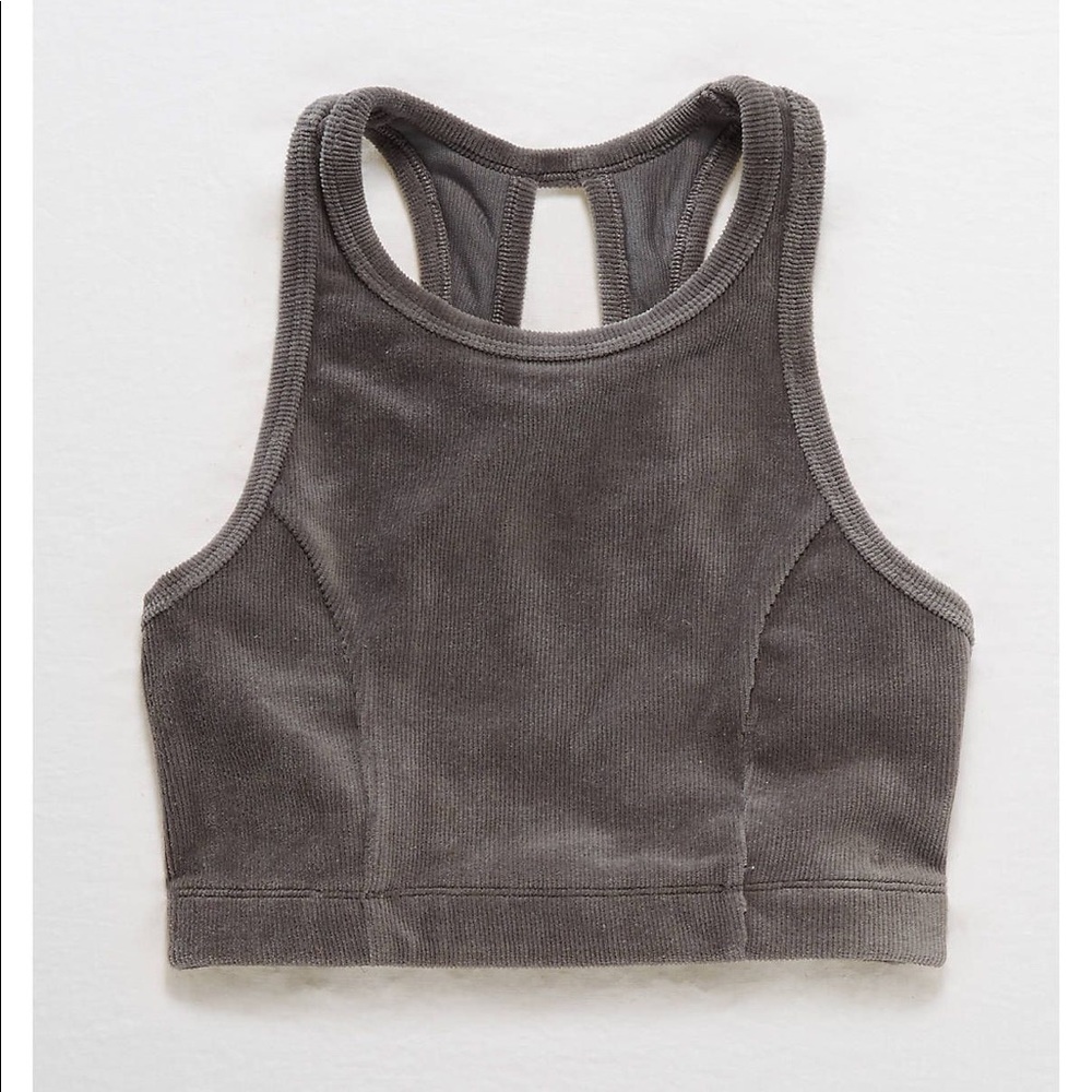 NWOT Aerie Corduroy Sports Bra